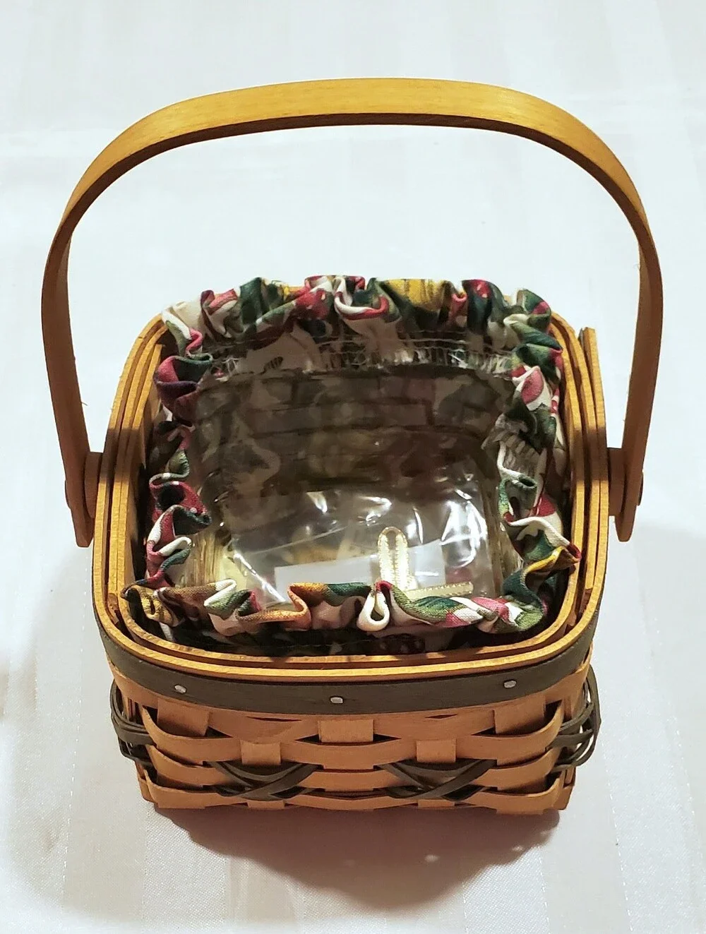 New Longaberger 2000 Tree Trimming Let It Snow Basket Set